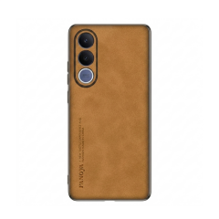Microcase Vivo V70 FE 5G ile Uyumlu Luxury Leather Series Deri Desenli Plastik Koruma Kılıf - AL8125