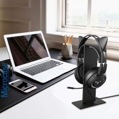 Microcase Universal Metal Oyuncu Kulaklık Standı Askısı AL4351 Siyah