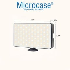 Microcase Şarjlı Çok Fonksiyonlu Ayarlanabilir RGB Ürün Çekim Işığı Softbox Fotoğraf Stüdyo Aydınlatması Cep Ledi AL4965