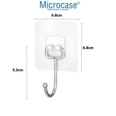 Microcase Güçlü Plastik Yapışkanlı Banyo Mutfak Eşya Havlu Vb Ürün Askılığı  AL4472 -3 Adet