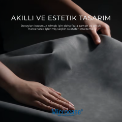 Microcase POCO X8 Pro 5G ile Uyumlu Luxury Leather Series Deri Desenli Plastik Koruma Kılıf - AL8125