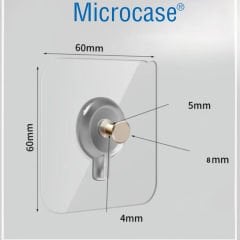 Microcase Güçlü Plastik Yapışkanlı Hanger Banyo Mutfak Eşya Vb. Ürün Askılığı AL4465 - 1 Adet