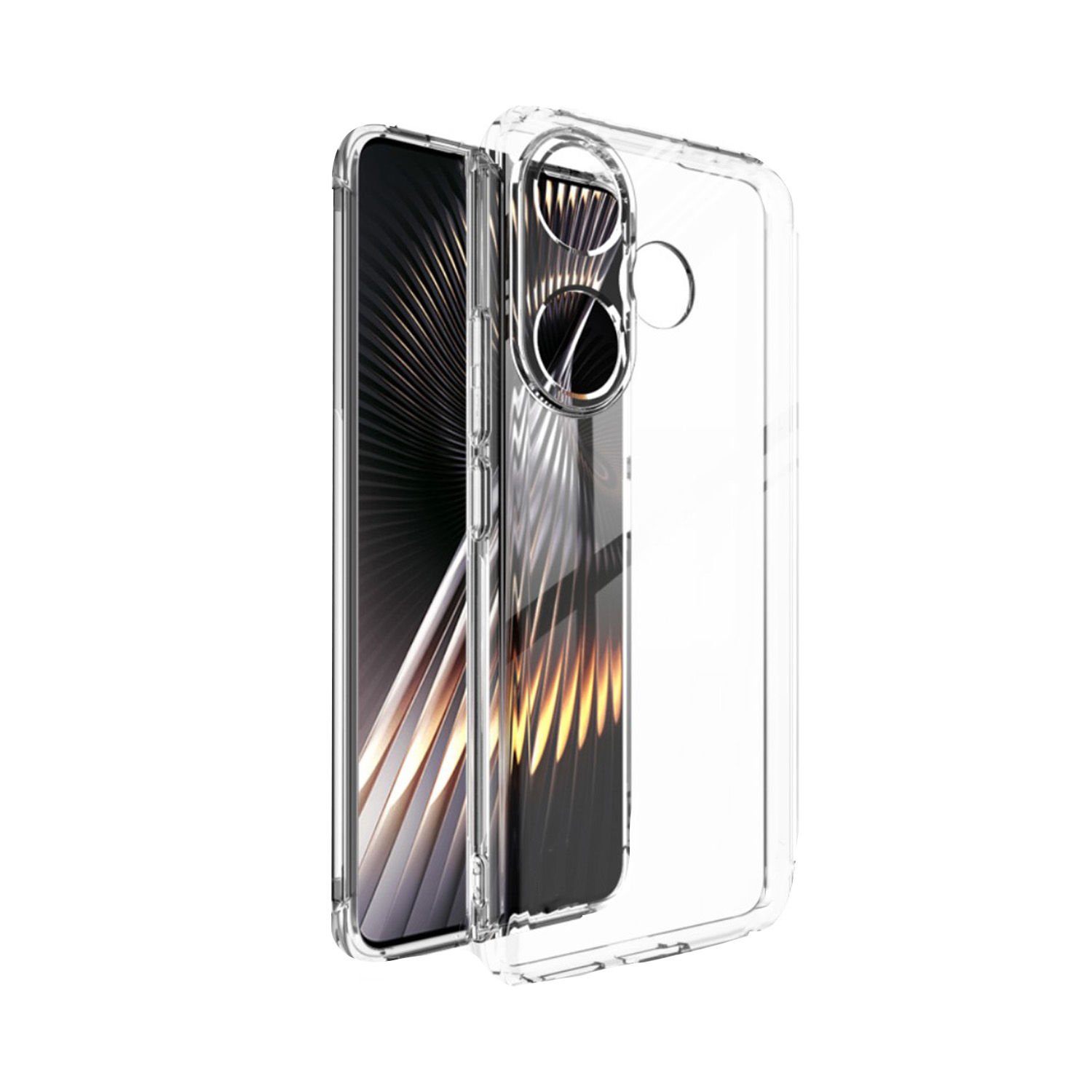 Microcase Xiaomi Poco F6 / Redmi Turbo 3 Slim Serisi Soft TPU Silikon Kılıf - Şeffaf AL3324