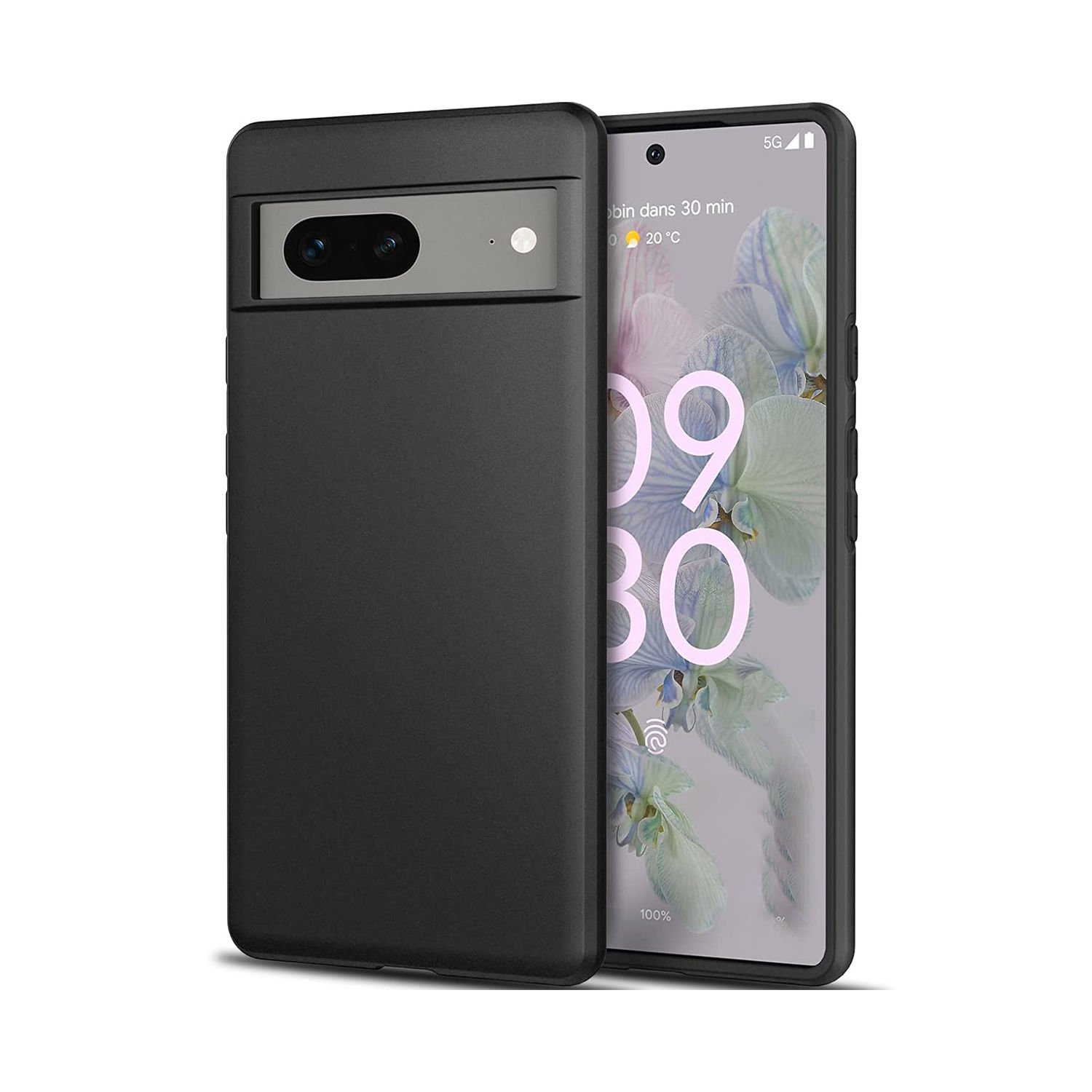 Microcase Google Pixel 7a Elektrocase Serisi Silikon Kılıf - Siyah AL3340