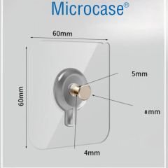 Microcase Güçlü Plastik Yapışkanlı Hanger Banyo Mutfak Eşya Vb. Ürün Askılığı AL4465 - 2 Adet