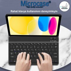 Microcase iPad 10.Nesil 10.9 inch 2022 Tablet Bluetooth Klavyeli Standlı Kılıf - BKK4
