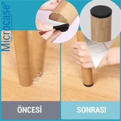 Microcase 24in1 Yapışkanlı Ses Gıcırdama ve Çizik Önleyici Eşya Mobilya Ayak Pedi Seti Yuvarlak Tasarım - AL5007