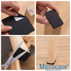 Microcase 24in1 Yapışkanlı Ses Gıcırdama ve Çizik Önleyici Eşya Mobilya Ayak Pedi Seti Yuvarlak Tasarım - AL5007