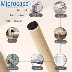 Microcase 24in1 Yapışkanlı Ses Gıcırdama ve Çizik Önleyici Eşya Mobilya Ayak Pedi Seti Yuvarlak Tasarım - AL5007