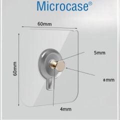Microcase Güçlü Plastik  Yapışkanlı  Hanger   Banyo Mutfak Eşya  Vb. Ürün  Askılığı AL4465- 5 Adet