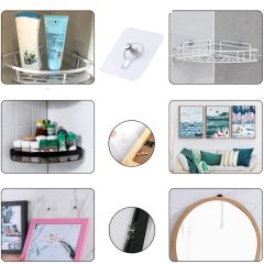 Microcase Güçlü Plastik Yapışkanlı Hanger Banyo Mutfak Eşya Vb. Ürün Askılığı AL4465 - 5 Adet