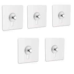 Microcase Güçlü Plastik Yapışkanlı Hanger Banyo Mutfak Eşya Vb. Ürün Askılığı AL4465 - 5 Adet