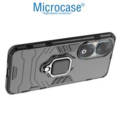 Microcase Honor 90 Batman Serisi Yüzük Standlı Armor Kılıf - Siyah AL3349