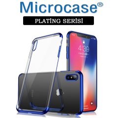Microcase iPhone XS Plating Silikon Kılıf + CAM (SEÇ)