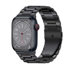 Microcase Apple Watch 42-44-45 Mm Uyumlu Paslanmaz Çelik Metal Kordon Kayış-KY90