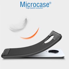 Microcase Xiaomi Poco F2 Pro - Redmi K30 Pro Brushed Carbon Fiber Silikon Kılıf - Siyah