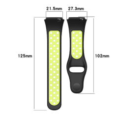 Microcase Xiaomi Redmi Watch 3 Active 1.83 inch için Uyumlu Delikli Silikon Kordon Kayış-KY89