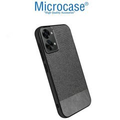 Microcase OnePlus Nord 2T Fabrik Serisi Kumaş ve Deri Desen Kılıf