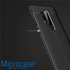 Microcase OnePlus 8 Pro Leather Tpu Silikon Kılıf - Siyah