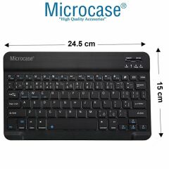 Microcase Huawei MatePad Air (2025) Tablet için Bluetooth Klavye ve Mouse + Kılıf BKK6