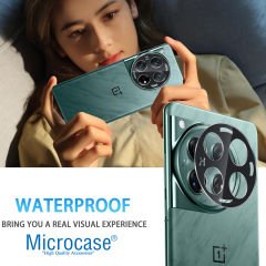 Microcase Oneplus 12 5G Uyumlu Kamera Lens Koruma Halkası - Kapalı Tasarım -Siyah AL3401