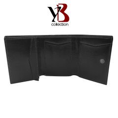 YB Collection Otomatik Mekanizmalı Kutulu Rfid Korumalı Para ve Kartlık Bölmeli Deri Cüzdan - AL3639 Koyu Yeşil