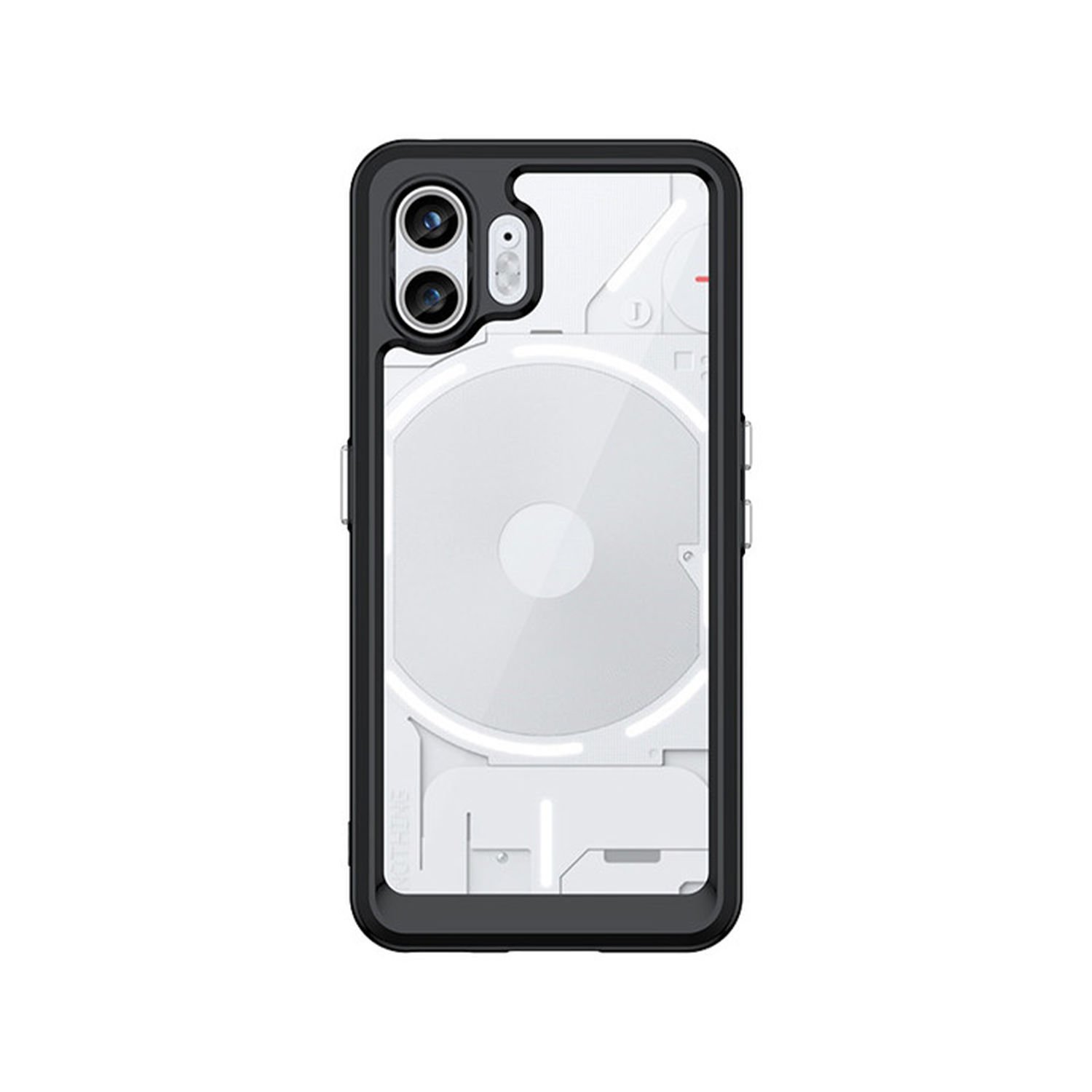 Microcase Nothing Phone 2 Shield Serisi Darbeye Dayanıklı Yarı Esnek Plastik TPU Kılıf - AL8100 Siyah