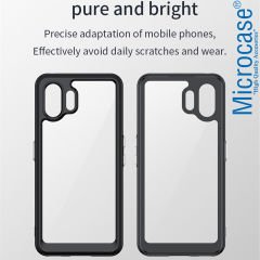 Microcase Nothing Phone 2 Shield Serisi Darbeye Dayanıklı Yarı Esnek Plastik TPU Kılıf - AL8100 Siyah