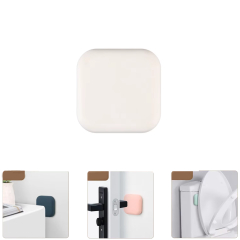 Microcase Darbe Önleyici Yapışkanlı Silikon Kapı Kolu Stoperi Tamponu Kare Tasarım - AL5004 1 Adet