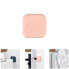 Microcase Darbe Önleyici Yapışkanlı Silikon Kapı Kolu Stoperi Tamponu Kare Tasarım - AL5004 1 Adet