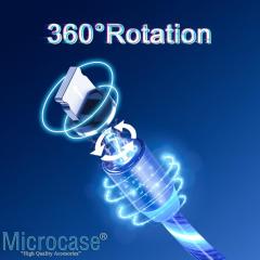 Microcase Micro USB Işıklı Manyetik Şarj Kablosu 100 cm - AL2618