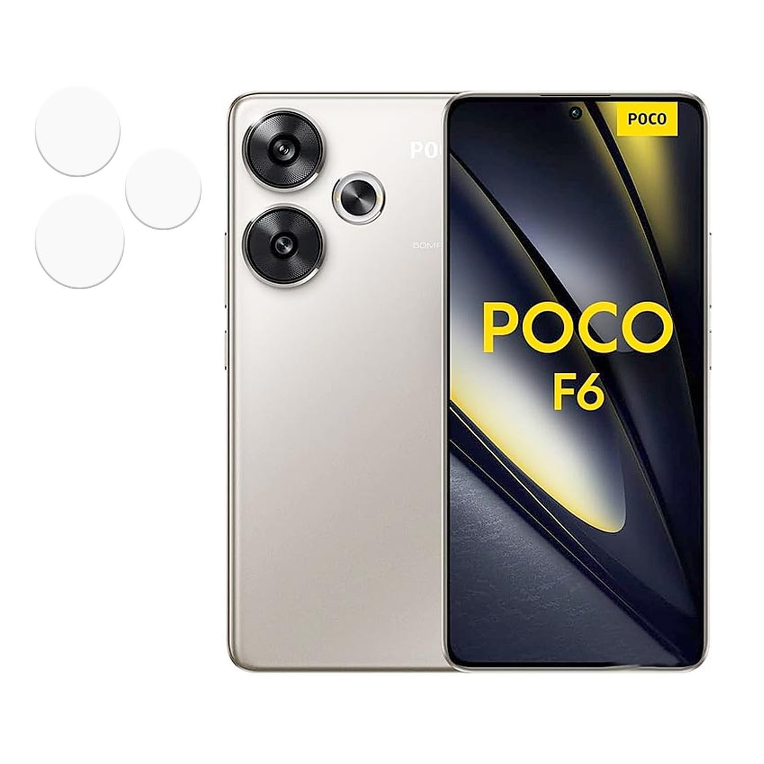 Microcase Xiaomi Redmi Poco F6 / Xiaomi Redmi Turbo 3 5G Kamera Camı Lens Koruyucu Nano Esnek Film-AL3400