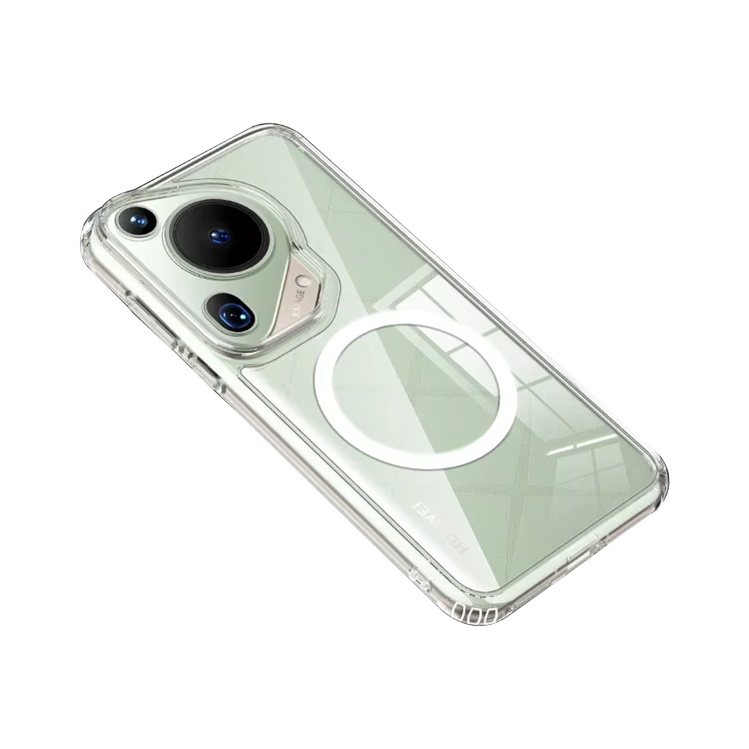 Microcase Huawei Pura 70 Pro için Magsafe Manyetik Darbeye Dayanıklı Yarı Esnek Plastik TPU  Kılıf - AL8115