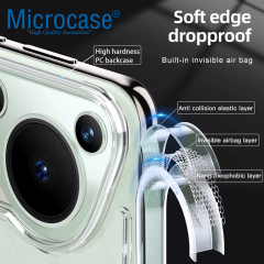 Microcase Huawei Pura 70 Pro için Magsafe Manyetik Darbeye Dayanıklı Yarı Esnek Plastik TPU  Kılıf - AL8115