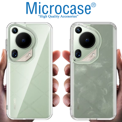 Microcase Huawei Pura 70 Pro için Magsafe Manyetik Darbeye Dayanıklı Yarı Esnek Plastik TPU  Kılıf - AL8115