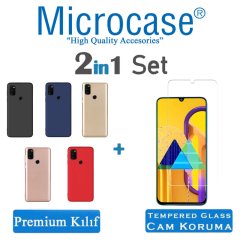 Microcase Alcatel 3x 2019 Premium Matte Silikon Kılıf Gold