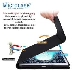 Microcase Xiaomi Poco Pad X1 11.2 inch Tablet Uyumlu Bluetooth Klavyeli Standlı Kılıf Siyah - BKK4