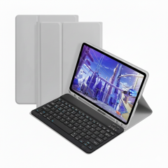 Microcase Xiaomi Poco Pad X1 11.2 inch Tablet Uyumlu Bluetooth Klavyeli Standlı Kılıf Siyah - BKK4