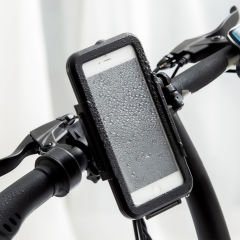 Microcase Universal Su Geçirmez Bisiklet Motosiklet Telefon Tutucu Siyah - AL3588