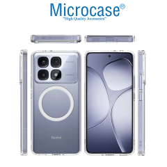 Microcase Xiaomi 15 için Magsafe Manyetik Darbeye Dayanıklı Yarı Esnek Plastik TPU  Kılıf - AL8115