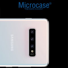 Microcase Samsung Galaxy S10 Kamera Lens Koruma Halkası - Açık Tasarım Siyah