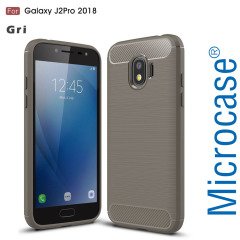 Samsung J2 Pro 2018 Carbon Fiber Silikon Kılıf + Cam (seçenekli)