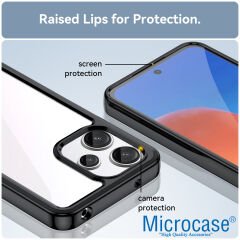 Microcase Honor 90 Shield Serisi Darbeye Dayanıklı Yarı Esnek Plastik TPU Kılıf - AL8100 Siyah