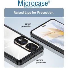 Microcase Honor 90 Shield Serisi Darbeye Dayanıklı Yarı Esnek Plastik TPU Kılıf - AL8100 Siyah