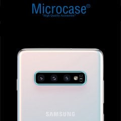 Microcase Samsung Galaxy S10 Kamera Lens Koruma Halkası - Açık Tasarım Mavi