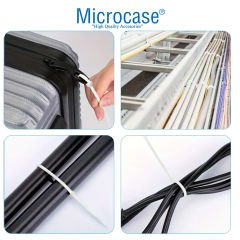 Microcase Plastik Kablo Bağı Cırt Kelepçe 3.6 X 250MM  Şeffaf 100 Adet-AL4481