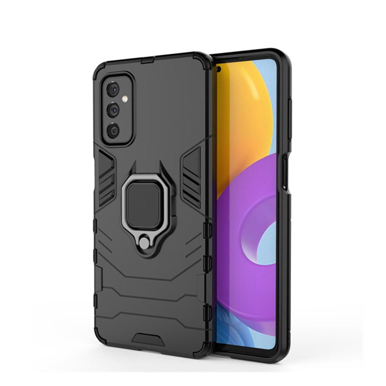 Microcase Samsung Galaxy M52 Batman Serisi Yüzüklü Armor Kılıf