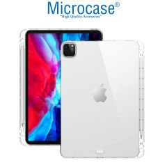 Microcase iPad Pro 12.9'' M2 2022 Kalem Koymalı Silikon Kılıf - Şeffaf AL3306