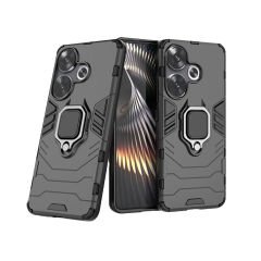 Microcase Xiaomi Redmi 13 4G Batman Serisi Yüzük Standlı Armor Kılıf - Siyah AL3349
