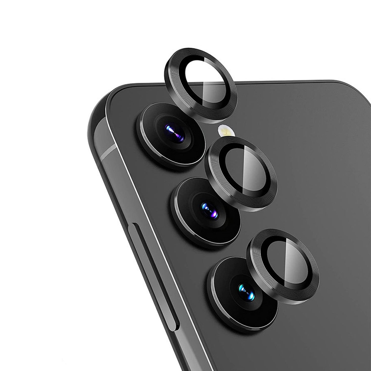 Microcase Samsung Galaxy S24 FE Kamera Camı Lens Koruyucu Halka Set - AL8114
